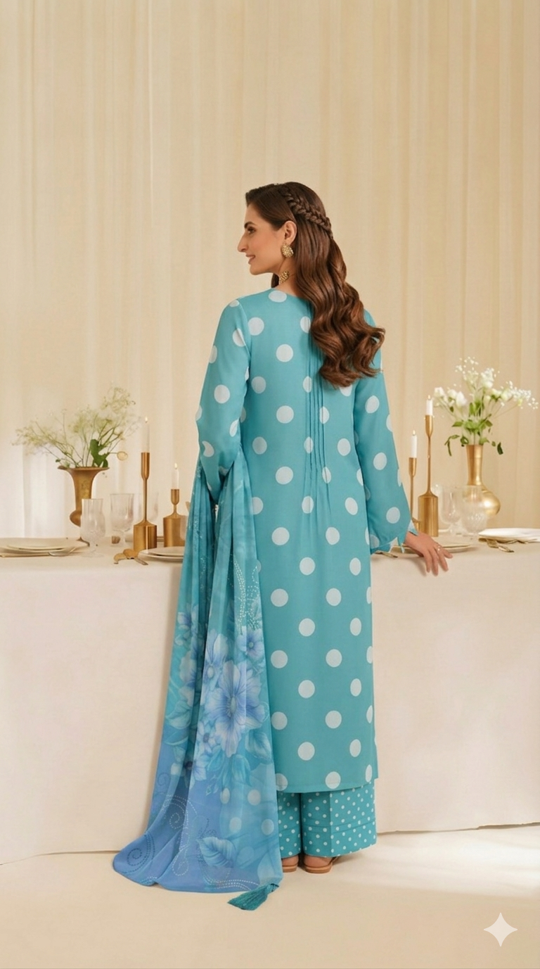 Fatima Volume 3103 – Printed Lawn Unstitched 3 Piece Suit with Voil Dupatta