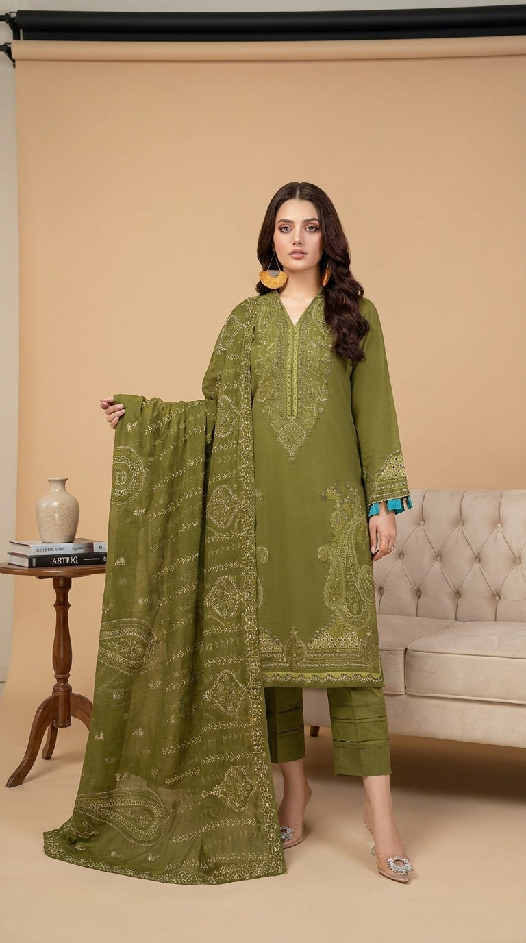 Cinnamon Royale — Paisley Embroidered 3-Piece Suit