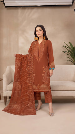 Cinnamon Royale — Paisley Embroidered 3-Piece Suit